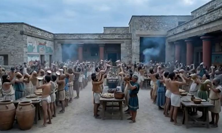 Η Κνωσός του 1.700 π.Χ. «ζωντανεύει» με βίντεο AI - Ένα ταξίδι 3.700 χρόνια πίσω