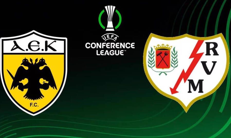 LIVE ΑΕΚ – Ράγιο Βαγιεκάνο: Η ρεβάνς της Allwyn Arena για τα προημιτελικά του Conference League