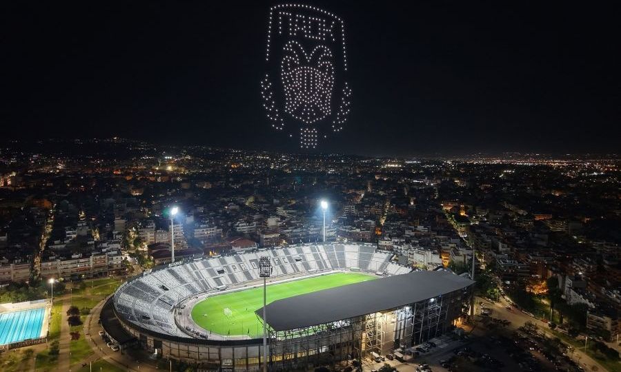 100 χρόνια ΠΑΟΚ: Το φαντασμαγορικό drone show πάνω από την Τούμπα - Βίντεο