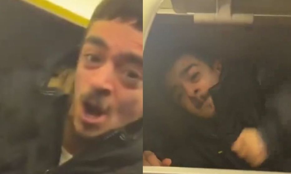 Viral επιβάτης πτήσης που σκαρφάλωσε στην καμπίνα αποσκευών - Βίντεο