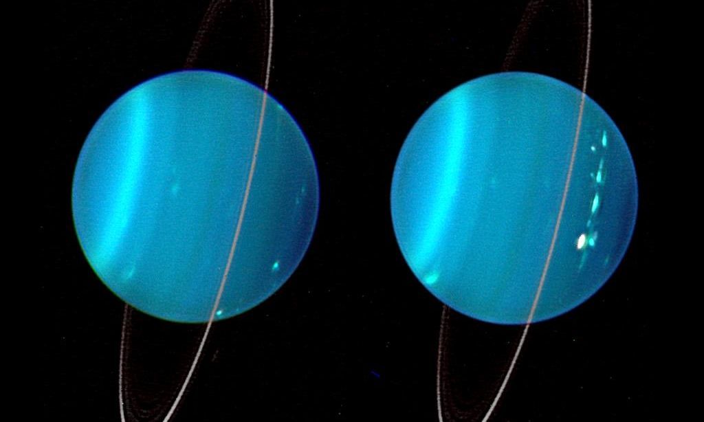 Επιστήμονες εντοπίζουν ιδιόμορφες διαφορές στους δύο δακτυλίους του Ουρανού