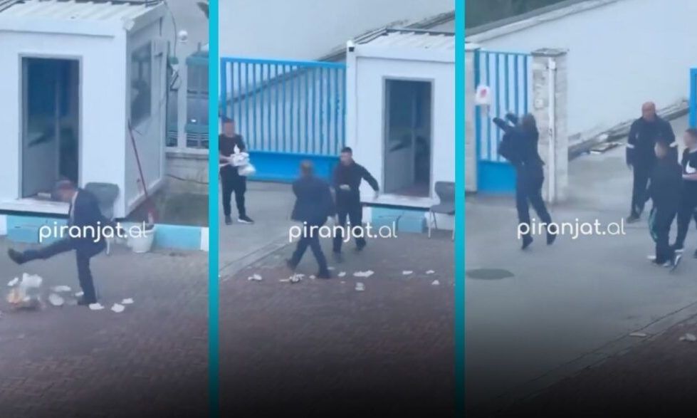 Σάλος στην Αλβανία: Διευθυντής τουρκικού σχολείου πετάει και κλωτσάει το φαγητό μαθητών - Βίντεο