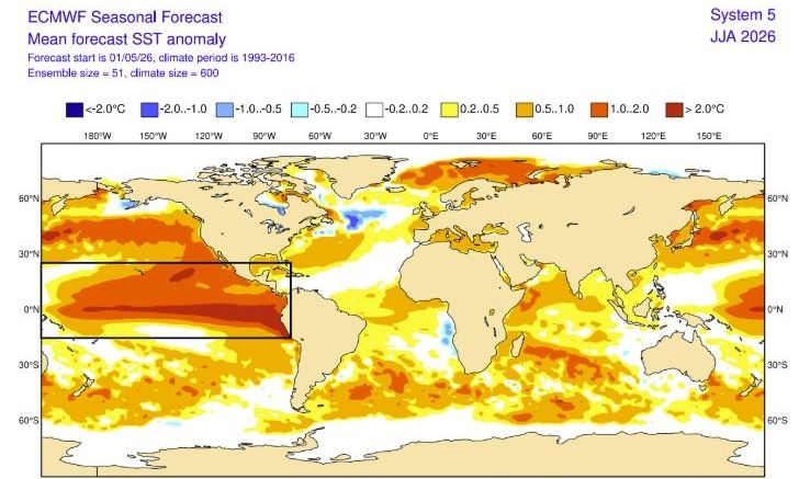 Καιρός: ECMWF, NOAA και BOM επιβεβαιώνουν το χειρότερο Super El Niño - Πώς επηρεάζεται η Ελλάδα
