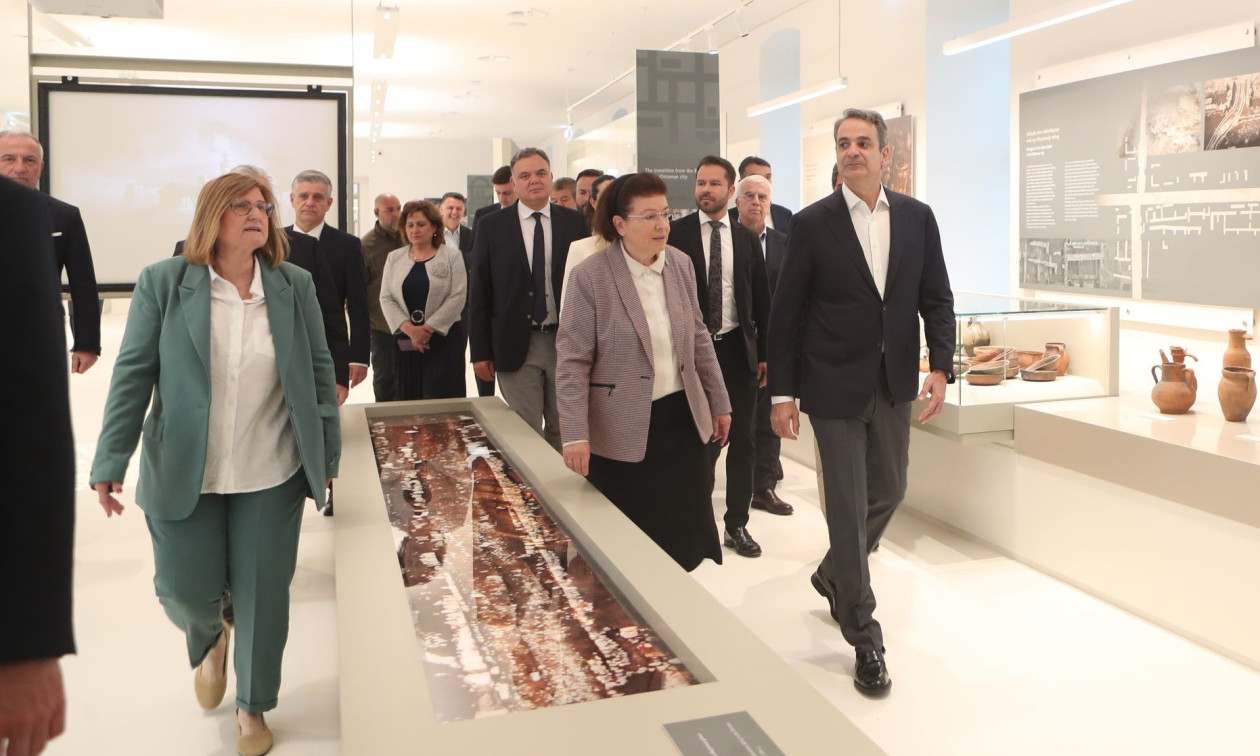 Εγκαινίασε το το Μουσείο του Μετρό στο Πάρκο Παύλου Μελά στη Θεσσαλονίκη ο Κυριάκος Μητσοτάκης