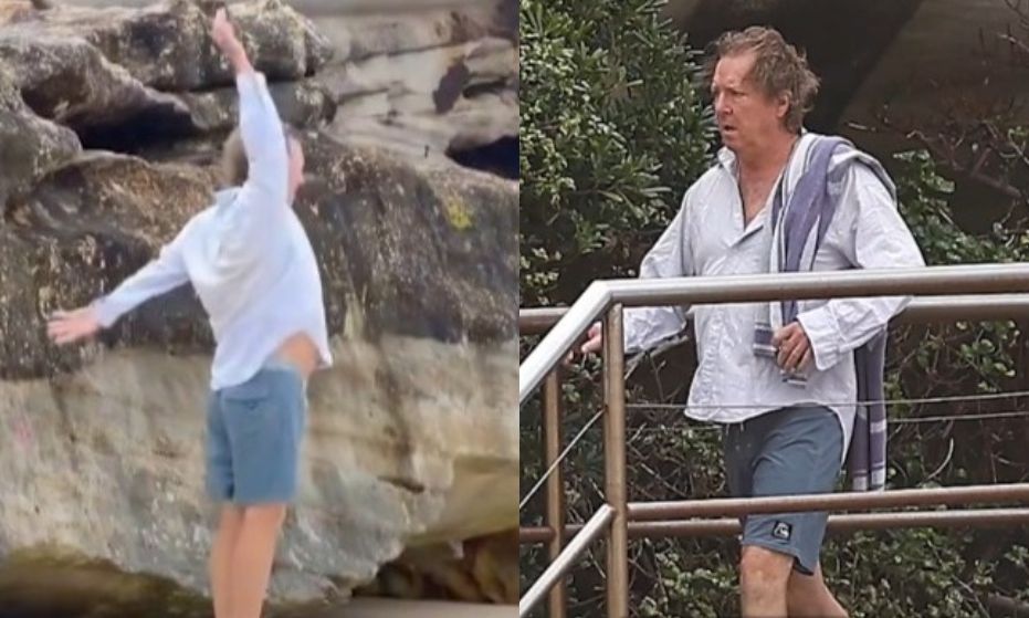 Viral άνδρας που πήγε για πρωινή βουτιά στην παραλία και βρέθηκε κατά λάθος σε επίδειξη μόδας