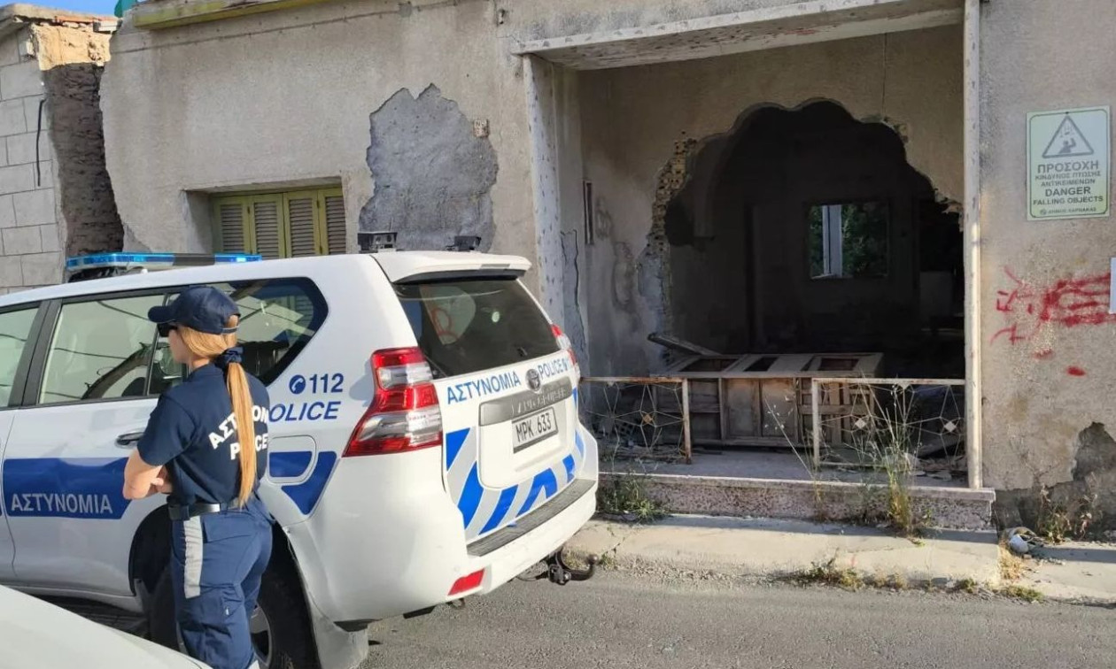Κατέρρευσε οροφή εγκαταλελειμμένης οικοδομής στη Λάρνακα – Έρευνες στο χώρο για άστεγους