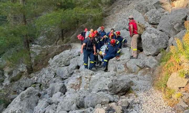 Χανιά: Διασώθηκε 67χρονος περιπατητής στο φαράγγι Αγίας Ειρήνης
