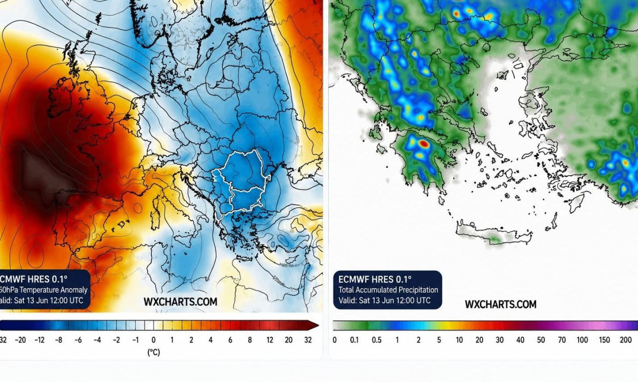 Καιρός: To ECMWF «κλειδώνει» ψύχρα για την Ελλάδα - Πότε επι