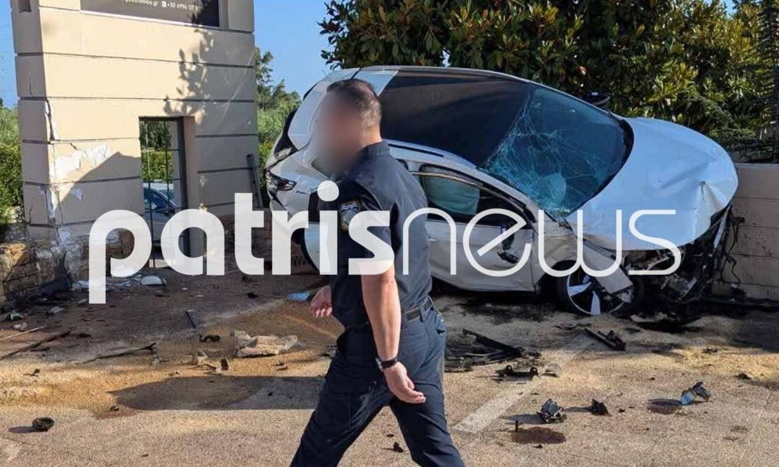 Σοβαρό τροχαίο στην Κυλλήνη: Αυτοκίνητο «καρφώθηκε