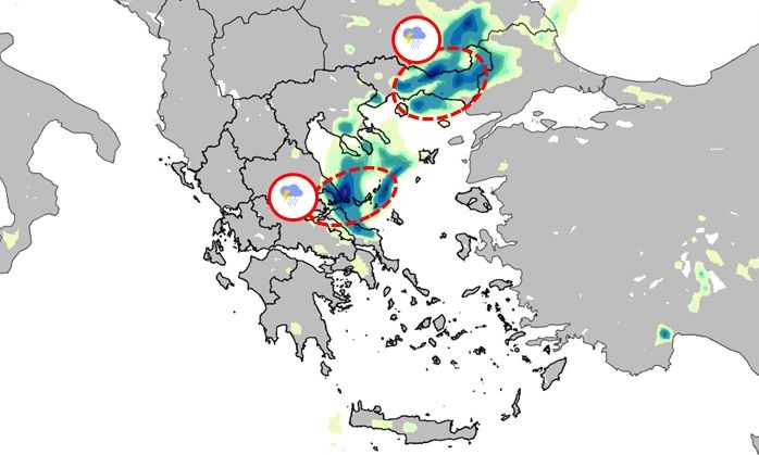 Βροχές, καταιγίδες και χαλάζι το επόμενο 48χρονο: Οι περιοχέ