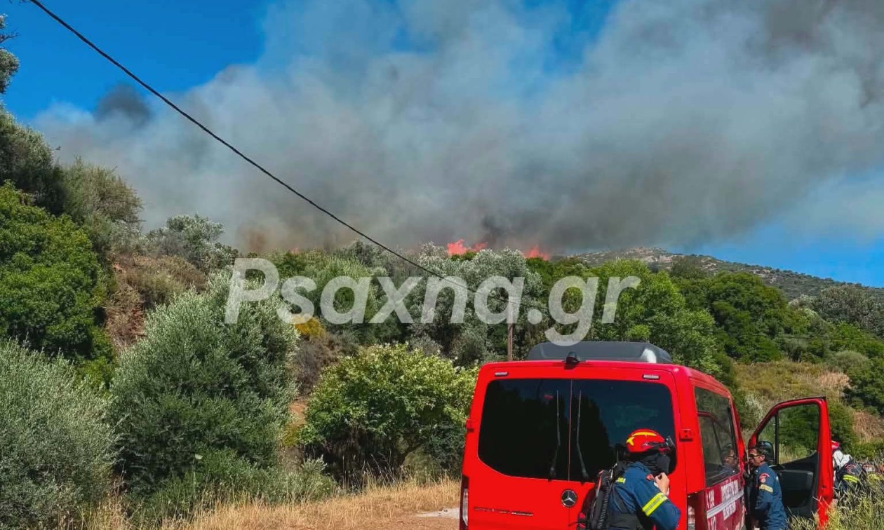 Εύβοια: Μεγάλη πυρκαγιά στην Κάρυστο - Εκκενώνονται Μεσοχώρια και Ραπταίοι