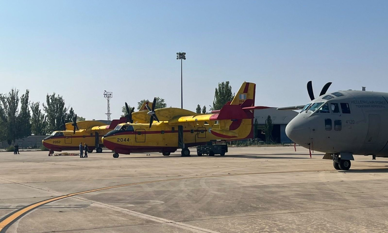 Τα ελληνικά Canadair στις mega φωτιές στην Ισπανία - Βίντεο