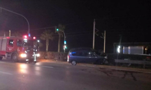 Τροχαίο στην Ποσειδώνος τα ξημερώματα της Πρωτοχρονιάς