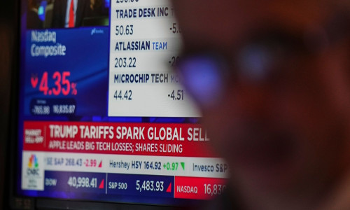 Κατακόκκινη άνοιξε η Wall Street μετά τους δασμούς Τραμπ και Κίνας