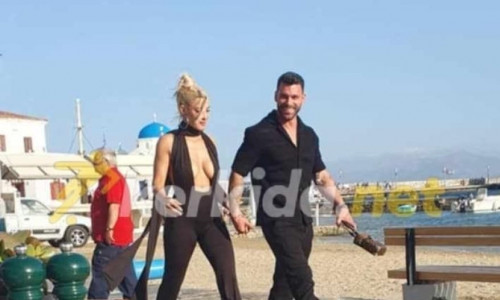 Ιωάννα Τούνη: Χέρι-χέρι στη Μύκονο με τον Στάθη Σχίζα