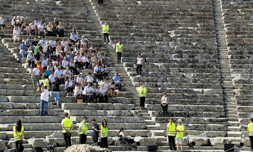 Άσκηση ετοιμότητας στο Αρχαίο Θέατρο Επιδαύρου σε περίπτωση δασικής πυρκαγιάς