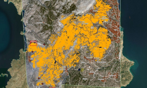Χίος: Μία σύλληψη για εμπρησμό για τις φωτιές που κατέκαψαν το νησί