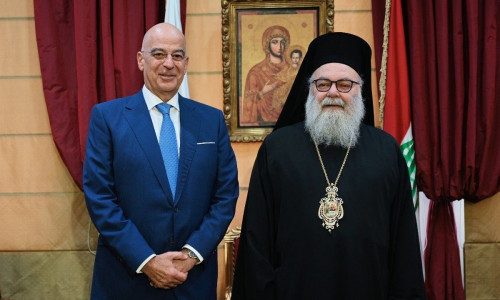 Η συνάντηση Δένδια με τον Πατριάρχη Αντιοχείας και το μήνυμα της Αθήνας