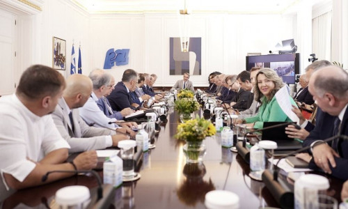 Συνάντηση Μητσοτάκη με τους δημάρχους και τον περιφερειάρχη Δυτικής Μακεδονίας
