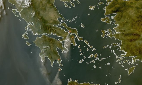 Πυρκαγιά στο Κρυονέρι: Πέφτουν οι άνεμοι, βελτιώνονται οι πυρομετεωρολογικές συνθήκες