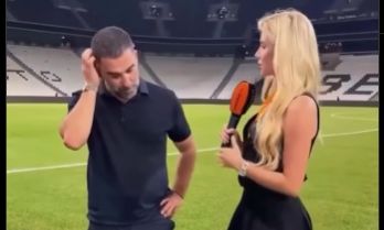 Viral ο προπονητής της Σαχτάρ: Αρνήθηκε να κοιτάξει γυναίκα δημοσιογράφο λόγω ζήλιας της συζύγού του