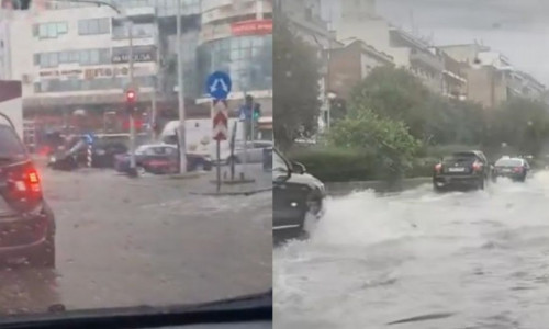 Θεσσαλονίκη: Η έντονη καταιγίδα μπλόκαρε τους δρόμους - Σοβαρό τροχαίο στον Βαθύλακκο με τραυματίες