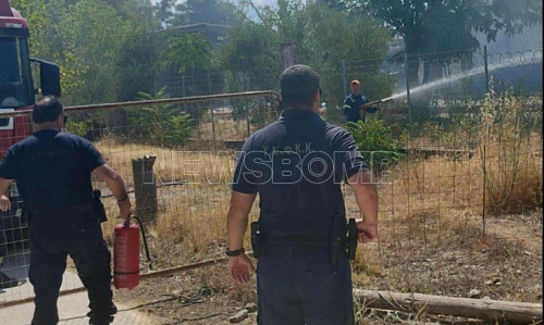 Φωτιά δίπλα από τις φυλακές Αγίου Στέφανου στην Πάτρα - Την πρόλαβαν εξωτερικοί φρουροί