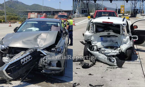 Φθιώτιδα: Απίστευτο τροχαίο στα διόδια - «Καρφώθηκε» πίσω από σταματημένο αυτοκίνητο