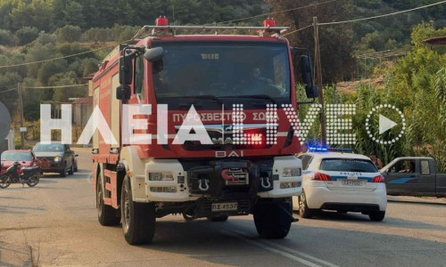 Φωτιά στην Ηλεία: Έκλεψε το πυροσβεστικό όχημα για να σβήσει τις φλόγες