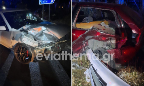 Εύβοια: Σφοδρή σύγκρουση με τρεις τραυματίες στον Πισσώνα - Ένας σε κρίσιμη κατάσταση