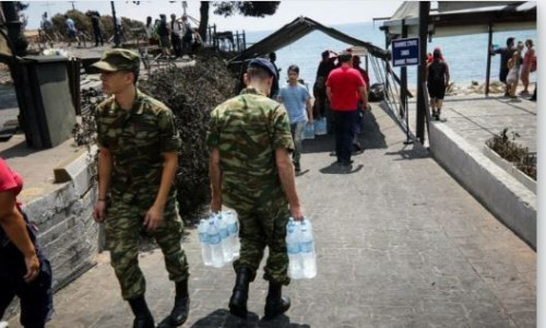 Φωτιά στην Αχαΐα και Αιτωλοακαρνανία: Συνδρομή των Ενόπλων Δυνάμεων στην αντιμετώπιση των πυρκαγιών
