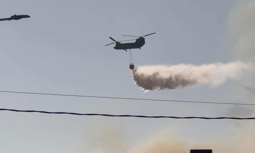 Καταγγελία: Drone πετούσε δίπλα σε ελικόπτερο chinook που επιχειρούσε στην φωτιά στην Πάτρα