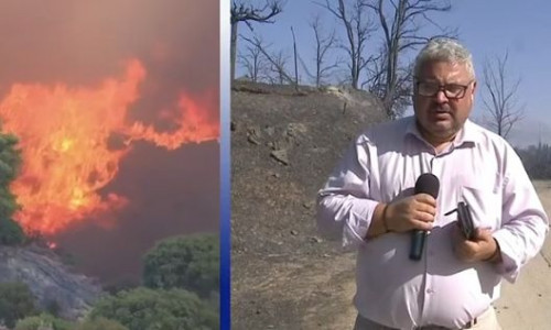 Φωτιά στην Πάτρα – Η εξήγηση του δημοσιογράφου του ΣΚΑΪ για το επεισόδιο: «Δεν ήταν πολίτης απλός»