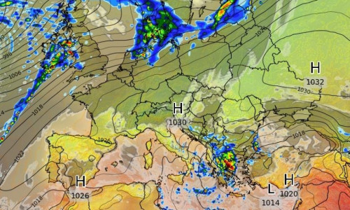 Καιρός: «Κλειδώνει» την κακοκαιρία το ECMWF - Βροχές και καταιγίδες δίνει το ευρωπαϊκό μοντέλο