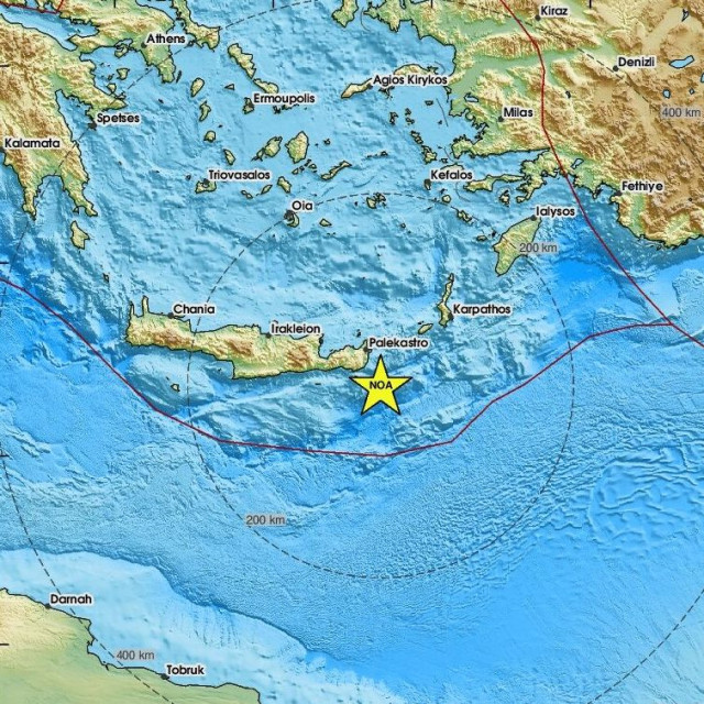 Χάρτης σεισμού