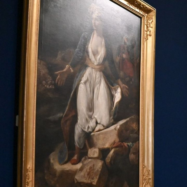 Στο Μεσολόγγι ο Νίκος Δένδιας: Η συγκίνησή του μπροστά στον πίνακα του Ντελακρουά