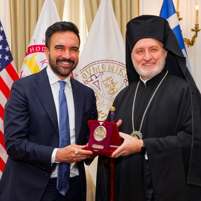 Ο Αρχιεπίσκοπος Αμερικής υποδέχθηκε τον Μαμντάνι: Συνεργασία για τη στήριξη κοινωνικών ομάδων