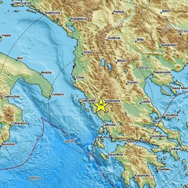 Χάρτης σεισμού