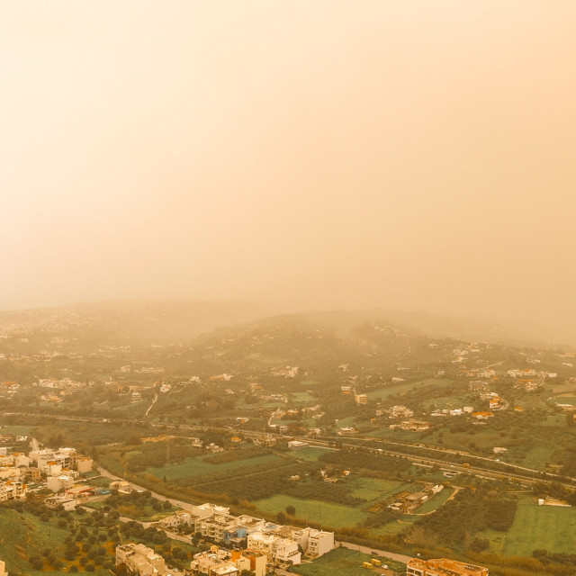 Κρήτη: μεγάλες συγκεντρώσεις αφρικανικής σκόνης– Πάνω από 1000 μικρογραμμάρια ανά κυβικό μέτρο αέρα