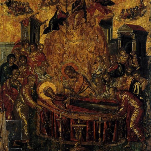 Σύρος: Συγκινεί η θαυματουργή εικόνα της Κοιμήσεως της Θεοτόκου του Ελ Γκρέκο