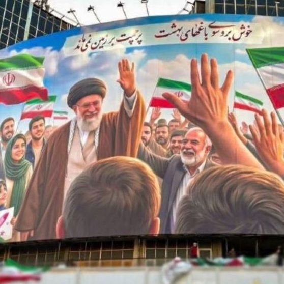 Ιράν: Γιγαντιαίο γκράφιτι με τον Αλί Χαμενεΐ στην Τεχεράνη – Μνημόσυνο για τον θάνατό του