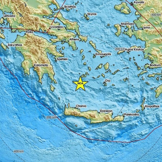 Χάρτης σεισμού