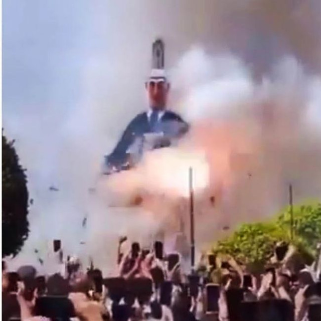 Ισπανία: Έκαψαν ομοίωμα του Νετανιάχου σε πασχαλινό έθιμο - Αντιδράσεις από το Ισραήλ