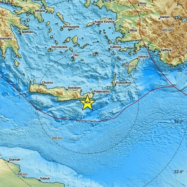 Χάρτης σεισμού