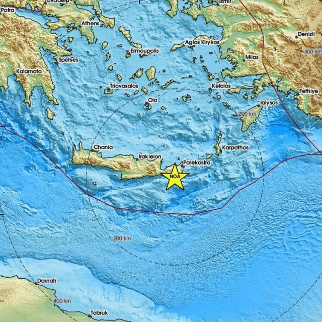 Χάρτης σεισμού