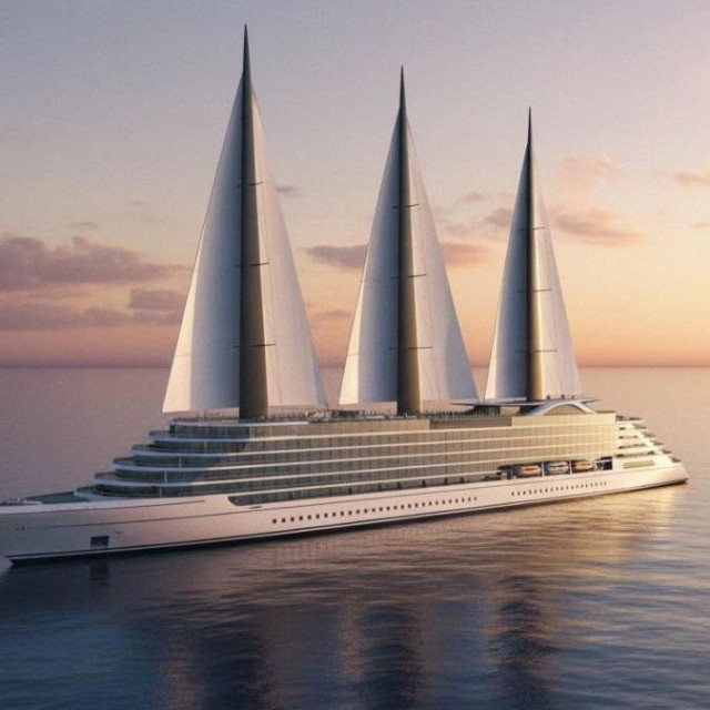 Το μεγαλύτερο ιστιοπλοϊκό yacht στον κόσμο: 220 μέτρα μήκος και τρία γιγαντιαία πανιά 1.500 τ.μ.