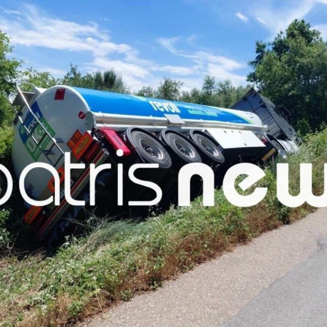 Ηλεία: Εκτροπή βυτιοφόρου με καύσιμα – Εγκλωβίστηκε ο οδηγός