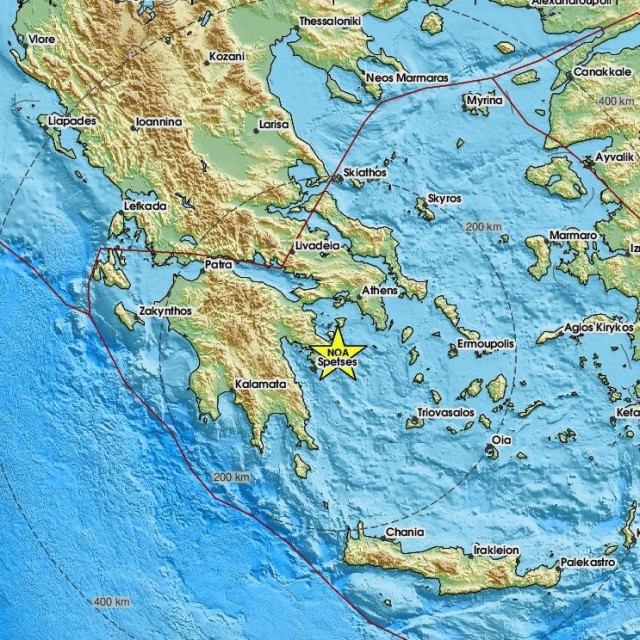 Χάρτης σεισμού