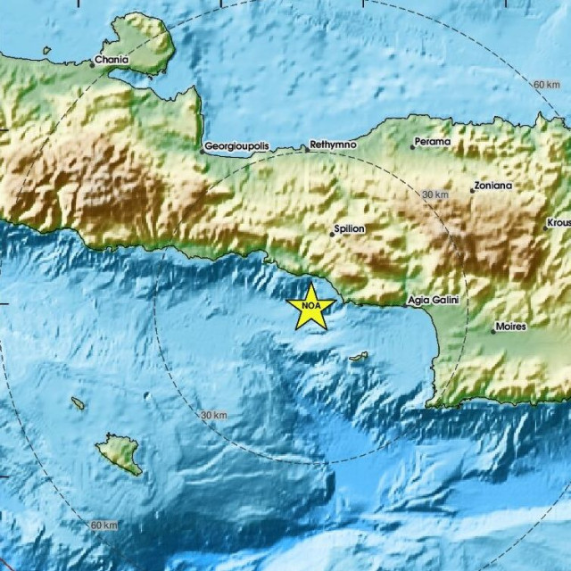 Χάρτης σεισμού