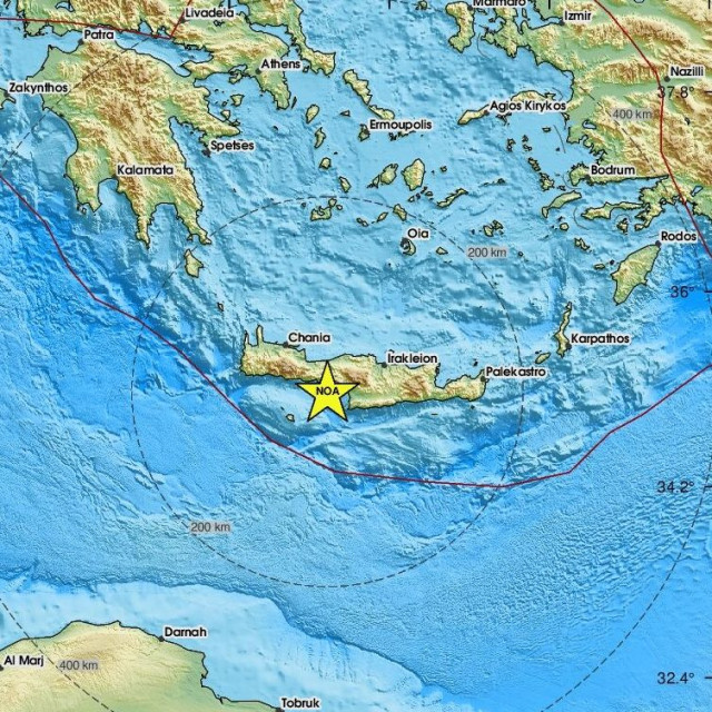 Χάρτης σεισμού